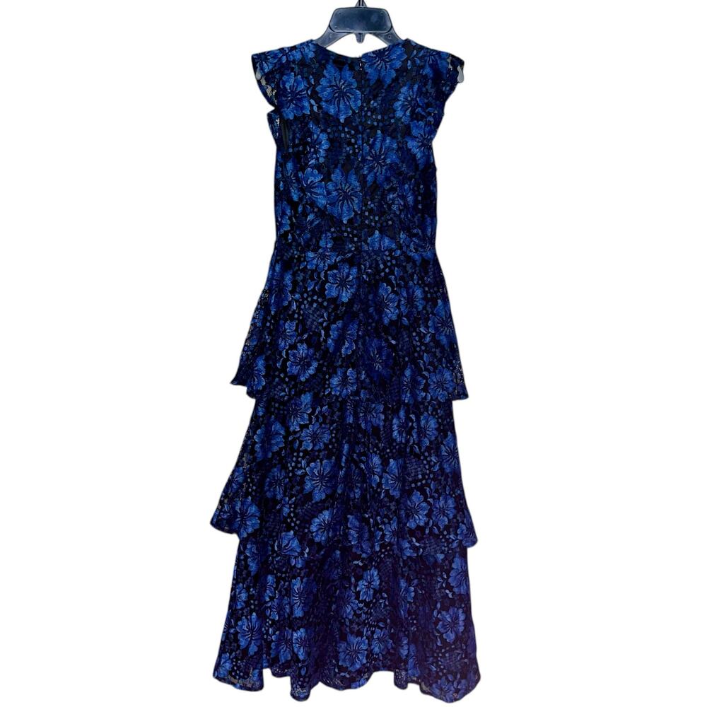Lulu's Lace Tiered Midi Dress Molinetto Ruffles - Picture 6 of 8